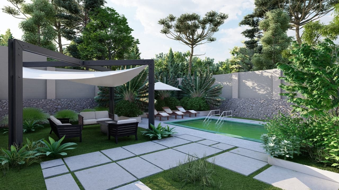 The Geometric Oasis — Landscape project, view 3 of 4